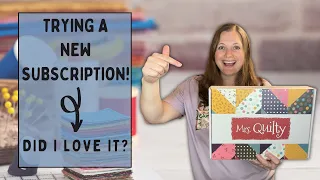 Unboxing the Mrs. Quilty Subscription Box for the FIRST TIME!