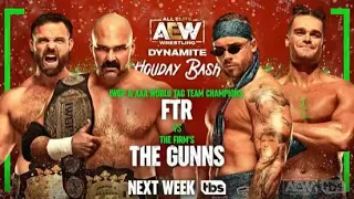 WWE 2K22 FTR Vs. The Gunns AEW Dynamite Holiday Bash 12/21/22