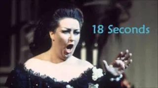 Montserrat Caballé Longest Note 18 Seconds