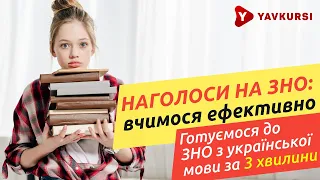 Українська мова та література на ЗНО. Ефективний метод запам'ятовування наголосів