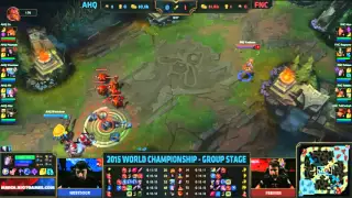 AHQ vs FNC - Crowd Cheering Febiven For Every CS | League of Legends World Championship 2015