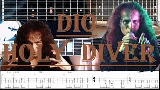 Dio - Holy Diver GUITAR LESSON [WITH TABS!!]  (LEARN IN UNDER 5 MINS !!!!!)