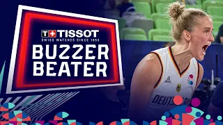 Leonie Fiebich 🇩🇪 | TISSOT Buzzer Beater vs Czech Republic | FIBA #EuroBasketWomen 2023