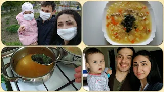 VLOG :будни мамы в декрете//готовлю ДЕТСКИЙ КУРИНЫЙ СУП и РИС С ГОВЯДИНОЙ//вышли на прогулку