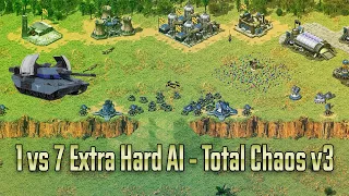 1 vs 7 Extra Hard AI - Red Alert 2 - Total Chaos v3