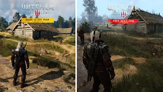 The Witcher 3: Wild Hunt | Original vs. Next-Gen Update | Novigrad  Side by Side Comparison | 4K