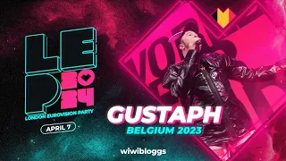 🇧🇪 Gustaph "Because of You" (Belgium 2023) - LIVE @ London Eurovision Party 2024