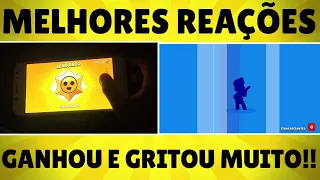 GRITOU MUITO!! MELHORES REAÇÕES AO GANHAR BRAWLER LENDÁRIO STARR DROP BRAWL STARS