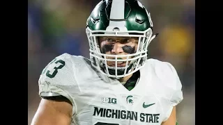 Jon Reschke (Michigan State LB) vs Notre Dame 2016