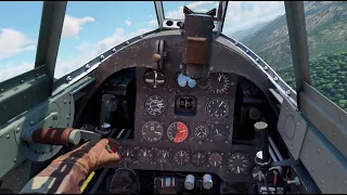 Бой на истребителе Накадзима Ki-84 ko в VR шлеме в War Thunder. СБ режим.