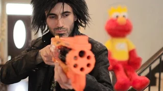 NERF WAR: Elmo's Revenge!