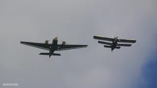 Bitva o letiště: Ju 52/3m, An-2 a Spitfire | Airshow Plzeň 2018