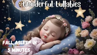 Lullaby Relaxing Music 🌜 Fall Asleep in 2 Minutes, Bedtime Lullabies, Baby Sleep Well☄️💫