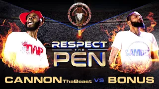 BONUS vs CANNON THA BEAST (rap battle) | BULLPEN BATTLE LEAGUE