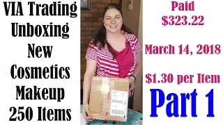 Via Trading Unboxing Reveal Part 1 Paid $323.22 NYX Makeup New Condition