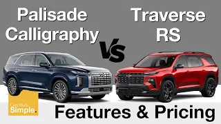 2024 Hyundai Palisade Calligraphy vs Chevy Traverse RS | Feature & Pricing Breakdown!
