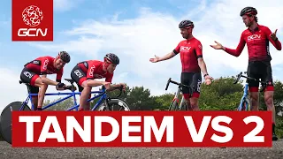 Tandem Vs 2 | Who’s Faster, 2 Roadies Or A Tandem?
