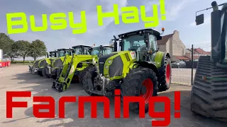 Lots of Claas! Busy Making Hay, Soil Sampling… Full on Farming Today!