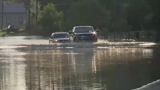 Flood warning continues for the Trinity River