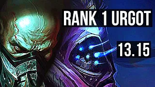 URGOT vs JAX (TOP) | Rank 1 Urgot, 1.3M mastery, 9/2/6, 300+ games | EUW Grandmaster | 13.15