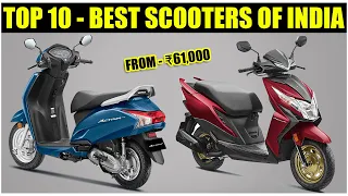 Top 10 Best Scooters Of India (Price, Mileage, Performance, etc.) | Best Budget Scooty 2022