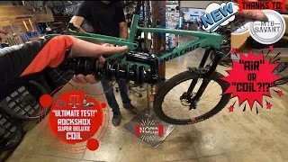 Coil On The Megatower!? / Rockshox Super Deluxe Ultimate Coil Suspension Test / Air Vs. Coil