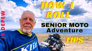 SENIOR MOTO Camping, Adventure Riding TIPS  #adventuremotorcycle #senioradventures