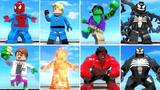 All Character Transformations in LEGO Marvel Super Heroes 1