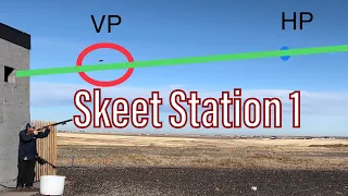 How to shoot Skeet station 1 single targets