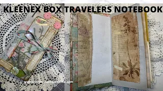 QUICK AND EASY TRAVELERS NOTEBOOK ADDING INSERTS ~ FROM KLEENEX BOX