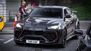 Lamborghini Urus MANSORY VENATUS - BRUTAL Start UP sound and driving scenes in Central London!!!