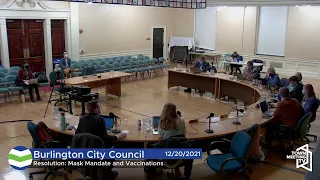 Burlington Board of Finance and City Council - 12/20/2021