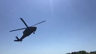 UH60 Black Hawk Low Approach and Return