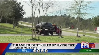 Tulane student killed by flying tire