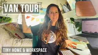 Van Tour | Mobile Tiny Home & Workspace for Australian Solo Female Traveller | Van Life