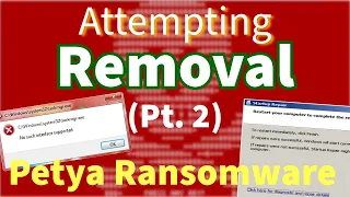 Attempting to remove Petya Ransomware (Pt. 2)