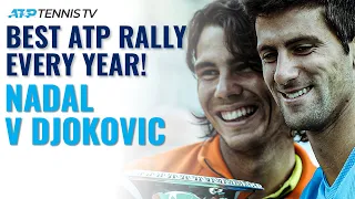 Rafa Nadal vs Novak Djokovic: Best ATP Rally Every Year They've Played!