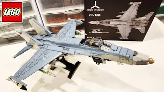 Custom LEGO Fighter Jet Build & Review