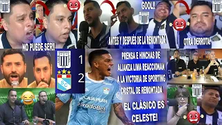 REACCIONES DE LA PRENSA E HINCHAS DE ALIANZA A ALIANZA LIMA 1-2 SPORTING CRISTAL CON GOL DE GRIMALDO