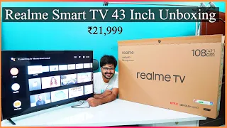 Realme Smart Android Full HD Led TV Unboxing 43 inch - अवश्य खरीदिये