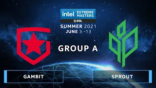 CS:GO - Gambit vs. Sprout  [Vertigo] Map 1 - IEM Summer 2021 - Group A