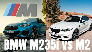 BMW M235i 2020 vs BMW M2 | Review and Test Drive, Front vs Rear wheel drive