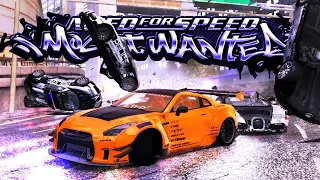 Final Pursuit with Nissan GT-R R35 | Versus 10 000 Bugatti Veyron Federals | NFS MOST WANTED