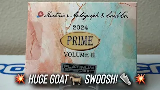 2024 Historic Autographs Prime II Platinum Club Box Break! DNA Hair cards!💥 HUGE GOAT 🐐 SWOOSH! 👟💥