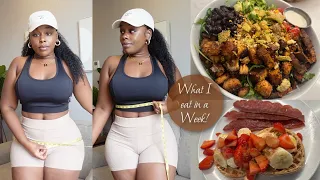 WHAT I EAT IN A WEEK| 1500 CALORIES| NEW MEASUREMENTS! TRADER JOES GROCERY HAUL,  SALADS, EGG ROLLS