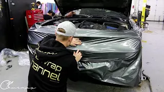 SUPER CHALLENGING Front Bumper Wrap  How To Wrap A Front Bumper Dodge Challenger 392