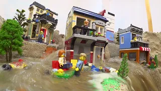 TOP LEGO DAM BREACH MOVIES #19 - LEGO CITIES TOTAL FLOOD AND DESTRUCTION