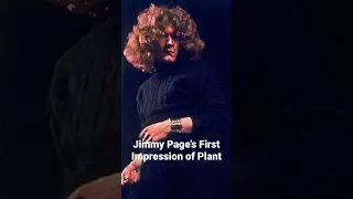 Jimmy Page’s first impression of Robert Plant 🫢 #jimmypage #ledzeppelin #robertplant #shorts