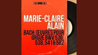 Prélude et fugue in G Major, BWV 541