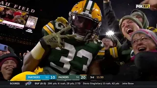 Aaron Jones 3 Touchdown Game! Packers Clutch Stop! Packers vs Panthers